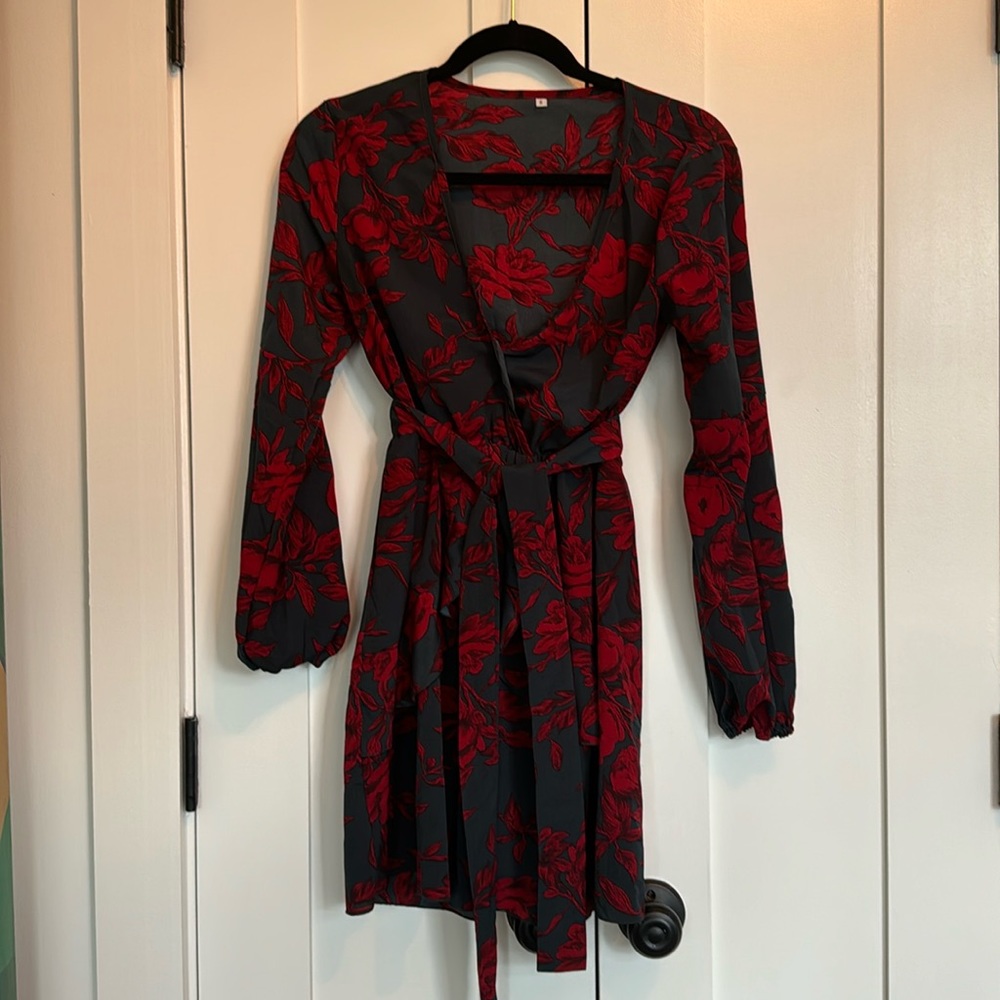 Dark floral dress